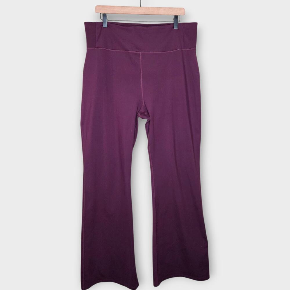 Girlfriend Collective Flare Leg High Rise Leggings Purple Women's 3XL